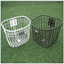 자전거바구니 부착식 고정식 샤틴 바구니 여성용 바구니 사이즈-중, 블랙