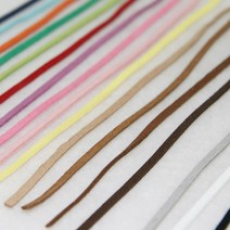 유니아트 2000 칼라 샤무드끈 인조가죽끈 5M 목걸이 팔찌 만들기재료 어린이집 유치원 학교 미술, 10개, 진갈색