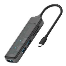 유무선공유기 허브 usb허브 USB 3.0 허브 TF / SD 슬롯 5 포트 멀티 분배기 어댑터 OTG 레노버 화웨이 샤, 03 TYPE C