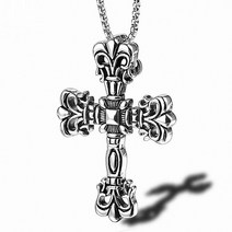 십자가 복고풍 남성 패션 목걸이