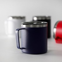 기타 바보사랑[키친몰링]아웃백V2 보온보냉 캠핑 머그컵 420ml, 화이트