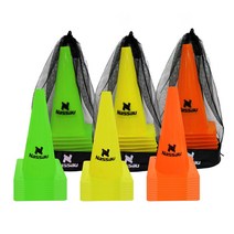 NS 라바콘 세트 30cm 10개입 학교체육 클럽용 훈련용, 옐로우