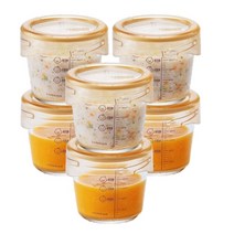 락앤락 바로한끼 더 편한 이유식용기 280ml, 주황, 6개