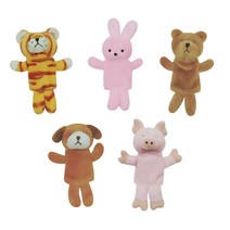 보들이 손가락인형 동물구성1 호랑이 토끼 곰 강아지 돼지