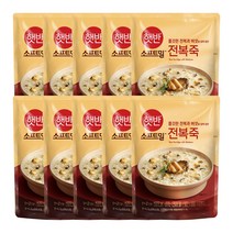 햇반 소프트밀 즉석죽 전복죽 420g x 10개, 상세페이지 참조