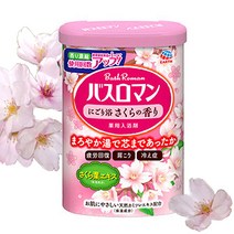 2022년 신제품 바스로망 입욕제600g 19종류 밀크프로틴 히노끼 산림욕 시어버터히알루론산 유칼립튜스라벤더 빠른출고, 04-벚꽃600g