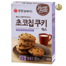 라이브잇 큐원 홈메이드 초코칩쿠키믹스 전자레인지용, 340g, 2개