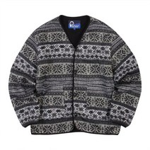 펜필드 NORDIC PATTERN CARDIGAN BLACK_FP1KT01U
