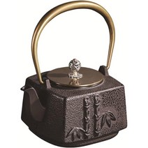 주철 일본차주전자 큐우스 남부철기 무쇠탕관 (색상 대나무), 기본