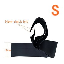 체육관 그립 역도 스트랩 무릎 밴드 장갑 남성용 벨트 손목 지원 피트니스 바디 빌딩 트레이닝, 04 2 layer S of 10cm