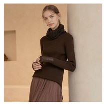 허밍 허밍 라쿤 하이넥 니트_브라운