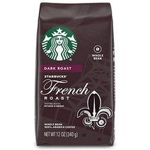 스타벅스 다크 로스트 홀 빈 커피 프렌치 로스트 아라비카 12Oz Starbucks Dark Roast Whole Bean Coffee French Roast Arabica, 1팩