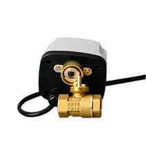 1/2 IP65 방수 전동 볼 밸브 220V 12V 24V 3-와이어 2 제어 황동 전기 빅 토크 금속 모터, [01] 1/2