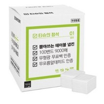 티슈의정석 뽑아쓰는 테이블 냅킨 100밴드, 2box, 9000매