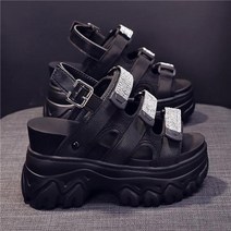 라오농 여성 여름 웨지힐 패션 큐빅 속굽 통굽 송편 로마 신발+d2507LL