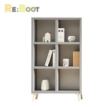 리부트 미니 책장 거실장 810-3단 오픈, 그레이