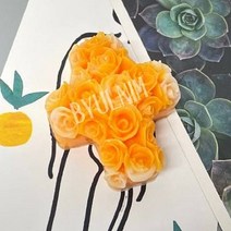 장미볼 십자가 수제몰드 1구 (자체제작) 식품인증 캔들 석고방향제 비누 만들기재료