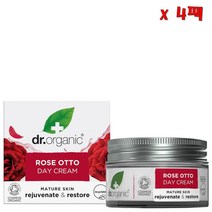 Dr. Organic 닥터오가닉 로즈 오또 데이 크림 50ml 4팩