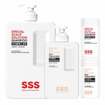 트리플에스 약산성 탈모샴푸 1350ml + 실크 트리트먼트 580ml (5ml 10개 추가), 단품