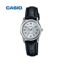 CASIO 카시오 여자 LTP-V001L-7B 가죽 밴드 손목 시계