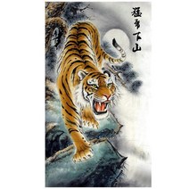 16종 우드 직소퍼즐 호랑이 재산 지켜주며 금전 복 가져다주는 수호신수 맹호 백호 타이거 풍수그림 집콕 취미 집중력향상 스트레스 해소 동물 조각퍼즐 모음 성인용, 1000조각, 수호수 호랑이 퍼즐16번