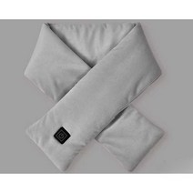 USB 충전식 온열 머플러 전기 목도리 3단계 조절, 3단 온도 조절 블랙