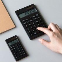 단순생활 계산기 심플 계산기 S L 선택가능, 블랙L