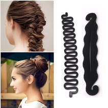 볼륨 물결 고데기 전기머리인두 롤브러쉬 오토롤링 diy 헤어 스타일링 도구 dunot bun maker hair braiding tools 여성용 헤어 액세서리 braider, 2pcs 스타일 L