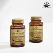 솔가 에스터C 비타민C 500mg 50캡슐x2병 총100일분 고용량 비타민c 중성화비타민c 정품보장 167056, 쇼핑백 미포함