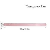 가방끈 가방 손잡이 스트랩 체인 부자재 핸드백 여성용 가방 핸들 교체 어깨 스트랩 투명 PVC 벨트 단색
