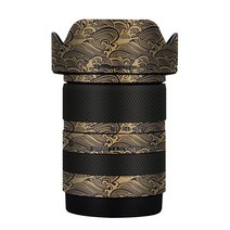셀프촬영 18-50 F2.8 렌즈 비닐 데칼 스킨 시그마 18-50mm F2.8 DC DN 컨템포러리 소니 마운트 프리미엄, 21 Golden Wave