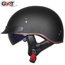 JK GXT-빈티지 오토바이 헬멧 빈티지 여름 하프 헬멧 내부 바이저 제트 포함 레트로 디자인 casque moto, 06 6