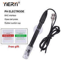 측량기 각도계 Yieryi Ph 교체 프로브 수족관 수경 실험실 전극 미터 전위 테스트 BNC Q9 커넥터, 한개옵션0