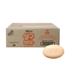산도깨비 살구 비누 세안비누 80g x90개 업소용 목욕탕 여관 모텔 호텔 사우나 숙박업소, 3개입x30개