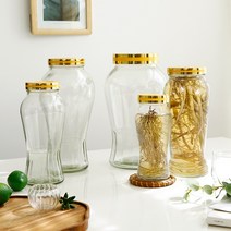 퓨어 유리병 국내생산 과실주 담금주병 인삼주 매실주 매실청, 1800ml