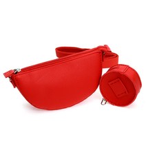 가죽공예 가죽 스트랩 반달가방 만들기 DIY 키트 가방만들기 재료 손바느질 체험학습 가죽 및 실 바늘 포함, 블루