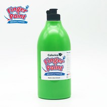 칼라리코 핑거페인트 1000ml 낱색 (18가지 색상 선택), 형광초록