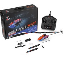 RC헬리콥터 wltoys k127 rc 헬리콥터 2.4g 4ch 6-aixs 에일러론리스 싱글 블레이드 프로펠러 미니 rc 드론 용 선물 rc 장난감 v911