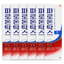 파라돈탁스 데일리 후로라이드 쿨링민트 치약, 6개, 100g