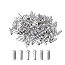 150pcs 케이블 엔드 브레이크 케이블 캡 알루미늄 산악 자전거 브레이크 케이블 캡 끝 팁 크림프, 보여진 바와 같이, 하나