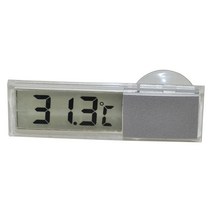 자동차 미니 전자 시계 시간 시계 자동 대시 보드 시계 / 미니 온도계 LCD 디스플레이 디지털, A, 1개