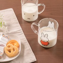 Miffy miffy 내열 유리 머그잔 330ml 4개 세트, 유령 미피(1849750) _박물관 미피(1849760