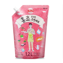 트리오 홍초 설거지 주방세제, 1.2L, 3개