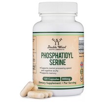 Double Wood 더블 우드 포스파티딜세린 PhosphatidylSerine 120캡슐, 1세트, 1세트