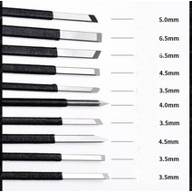 탄소강 돌 나무 조각 끌 세트 칼 10 개
