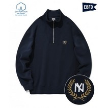 국내매장 정품 EBBETSFIELD 브루클린 이글스 에슬레틱 클럽 하프집업 크루넥 네이비