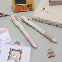 [바보사랑] 카카오프렌즈 데일리 샤프 멀티펜 3색 볼펜, 디자인:라이언