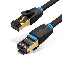 이더넷 케이블 고속 플랫 라우터 네트워크 Vention-Cat8 이더넷 케이블 RJ 45 네트워크 FTP Lan Cat 7 RJ, 01 Black_09 8m_01 Bundle1