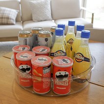 PET 다용도 투명 회전 트레이