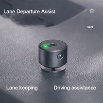 차선 이탈 방지 경보장치 차로 led 충돌 초보자 안전운전 1pc 자동차 경고 지원 시스템 프로젝션 라이트 자동차 안전 운전 자동차suv트럭용 범용, 검은 새